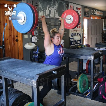 Sam power jerk - Olympic Weightlifting, strength, conditioning, fitness, nutrition - Catalyst Athletics